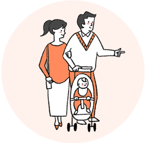 男女共同参画の家庭イメージ